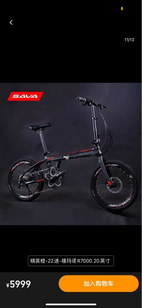 Sava carbon folding hotsell bike