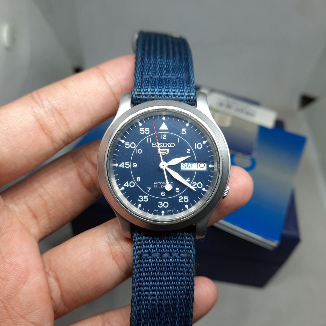 Snk803 Seiko Snk Military Seiko Military SNK807K2 Navy Blue Spt