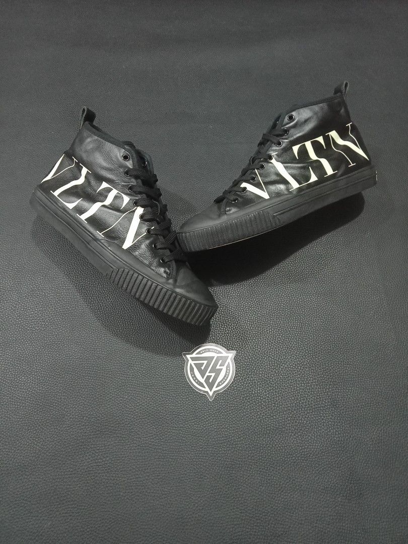 Black Vltn Trainers Vltn High Top Sneaker Valentino Garavani Vltn
