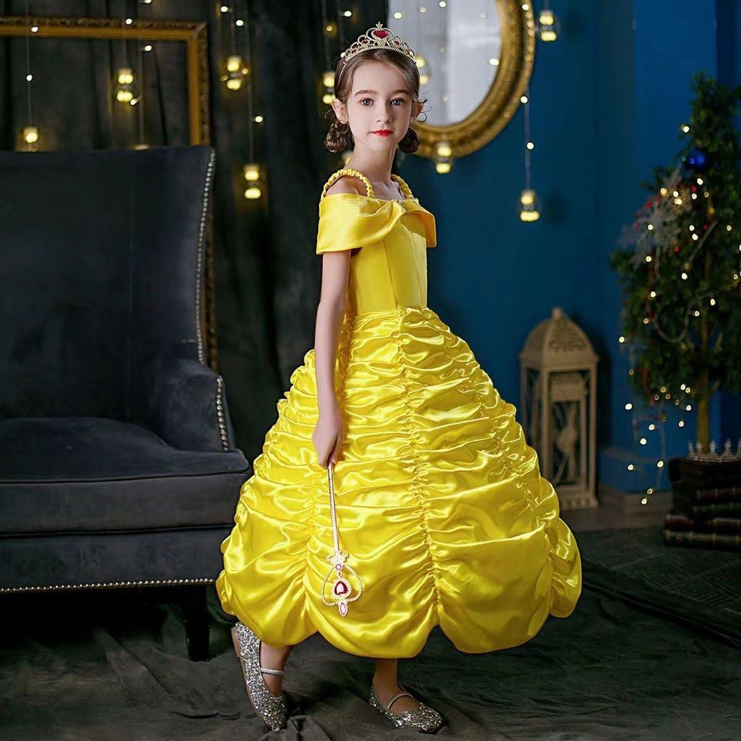 Little girl princess belle dress online
