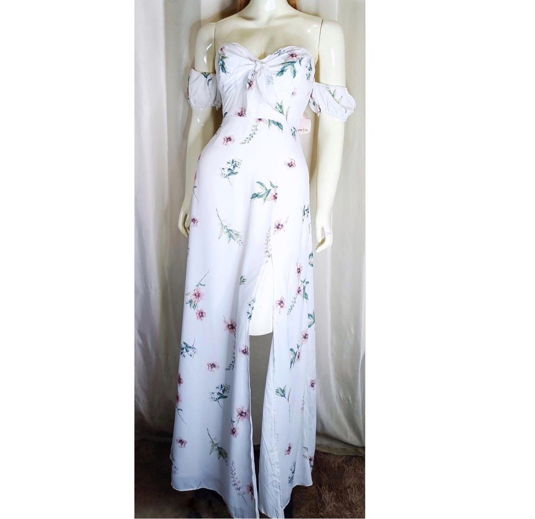 Showpo carmen maxi sales dress