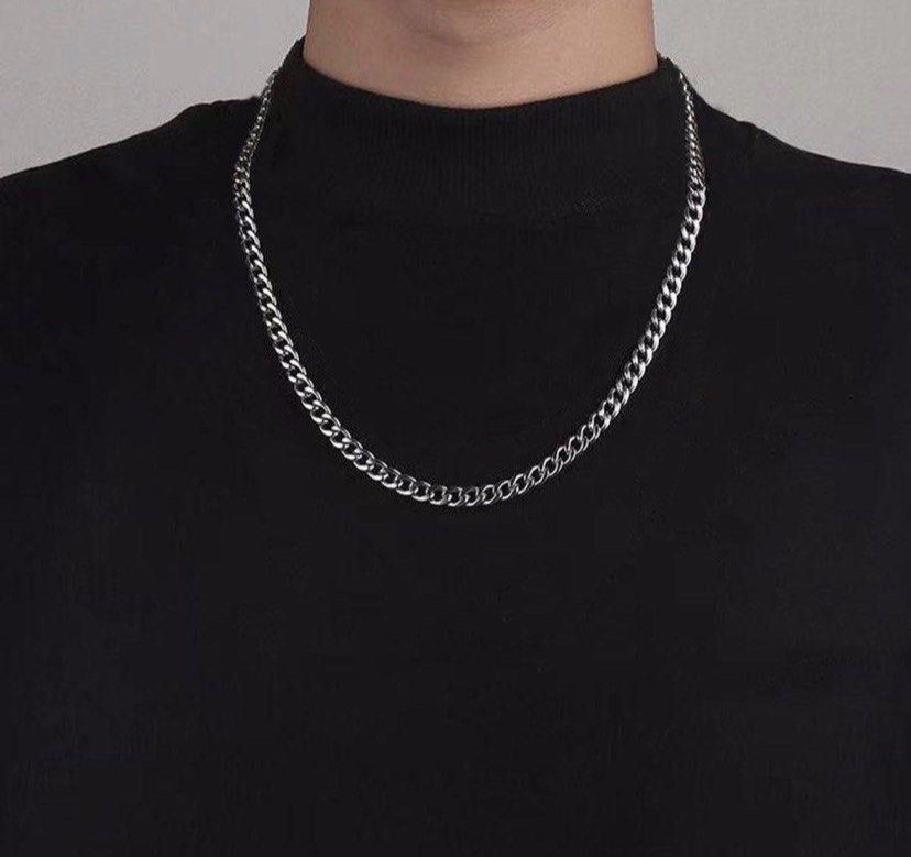 Mens 18 on sale inch silver chain