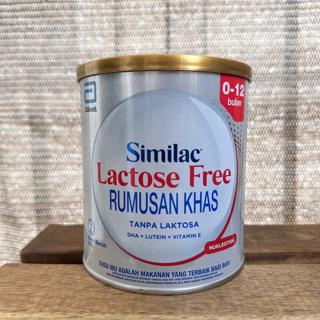 Similac Lactose Free Rumusan Khas Formula 012M (375G), Babies & Kids