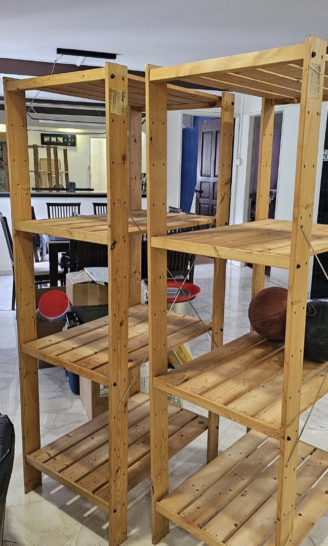 Pine Storage Racks Simpme Storage Rack - Pine wood, Furniture & Home Living, Furniture ...