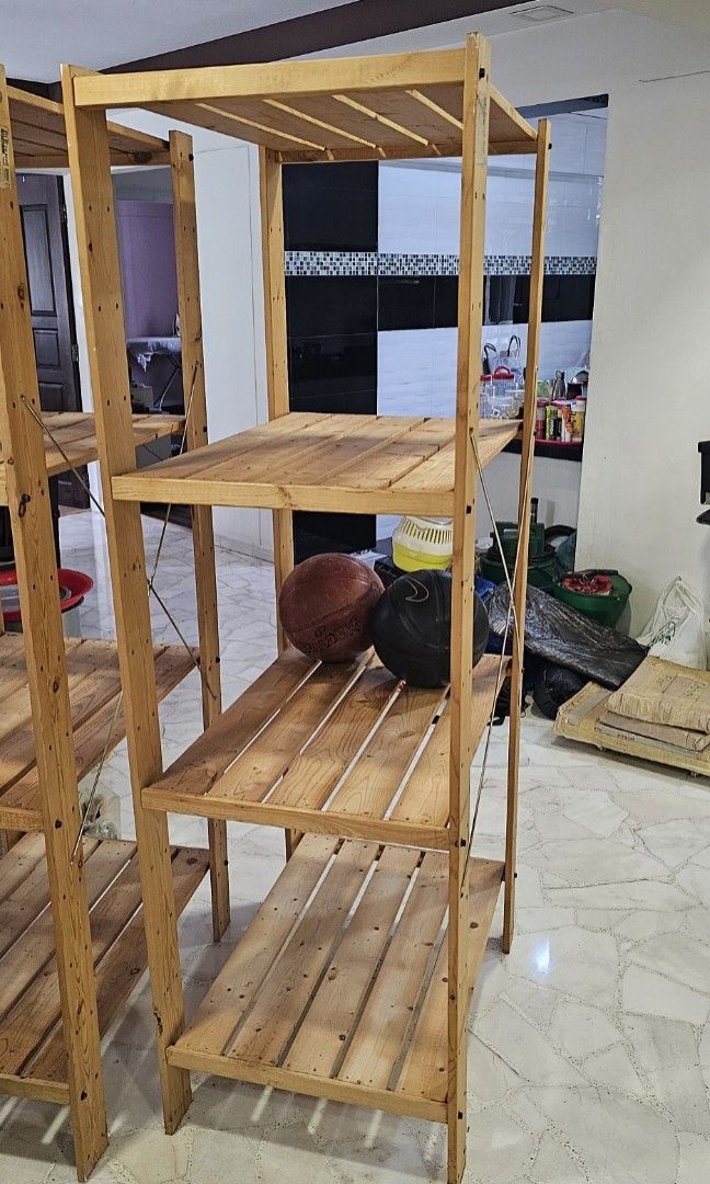 Pine Storage Racks Simpme Storage Rack - Pine wood, Furniture & Home Living, Furniture ...