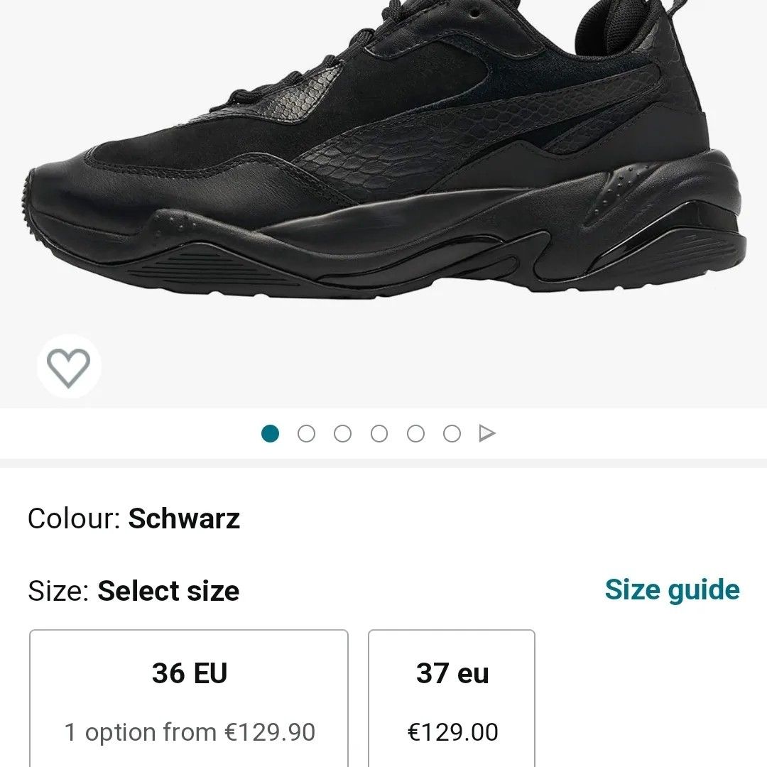 SIZE 36 INSOLE 22 5 CM SEPATU SECOND PUMA THUNDER DESERT MADE IN