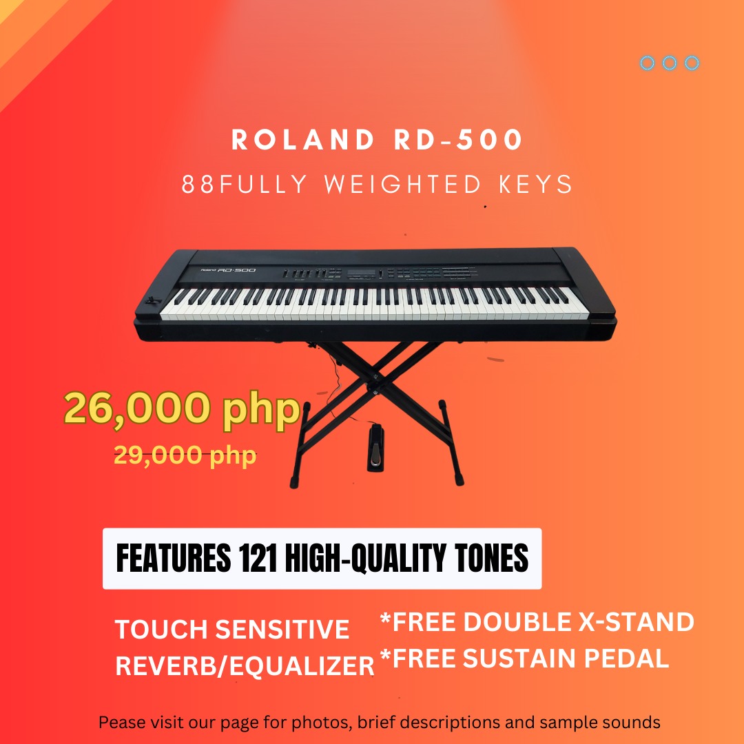 Stage Pianos Synthesizer Roland RD500 ETC, Hobbies & Toys, Music