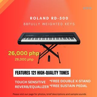Stage Pianos Synthesizer Roland RD500 ETC