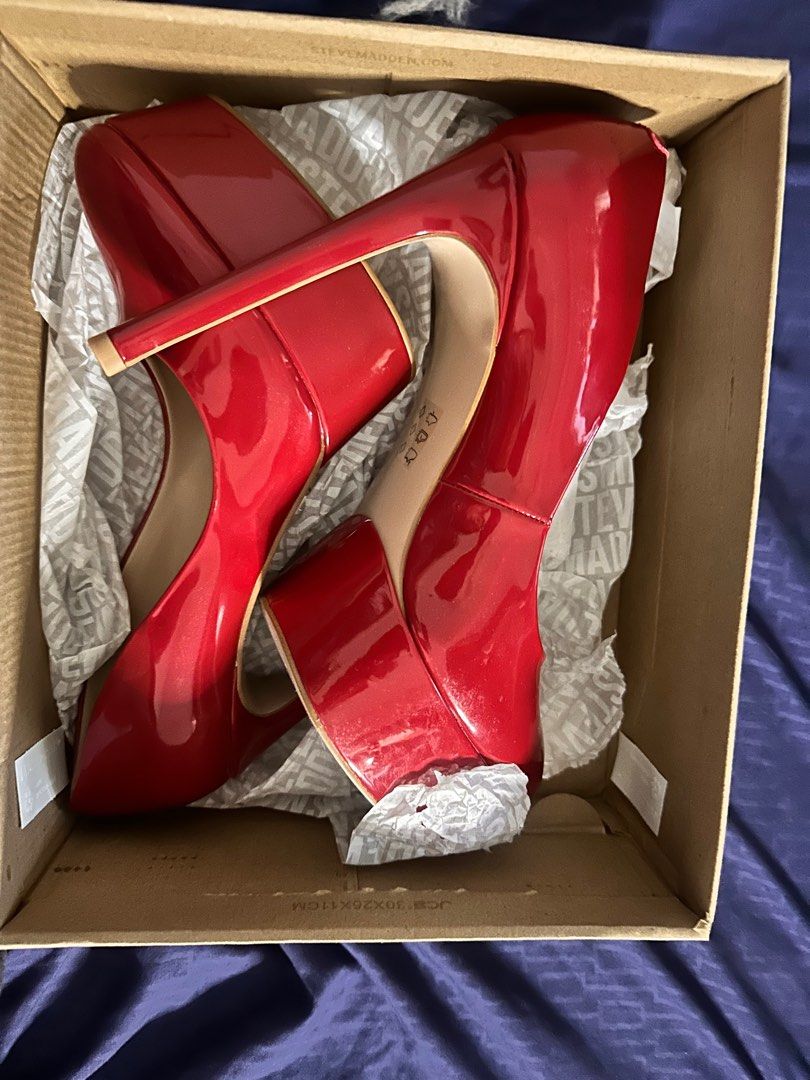Steve madden red high heels discount
