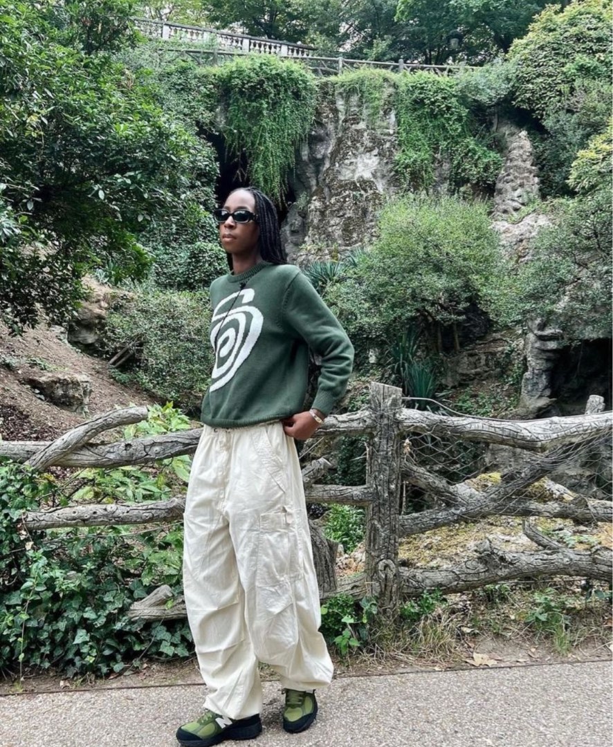 stussy curly sweater 緑 ニット Stussy CURLY S SWEATER 