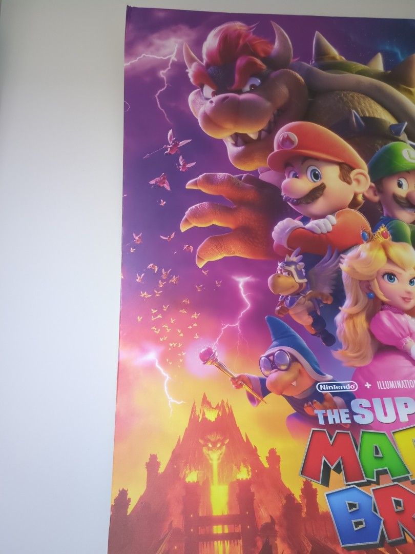 Super Mario movie Poster huge official, Hobbies & Toys, Memorabilia