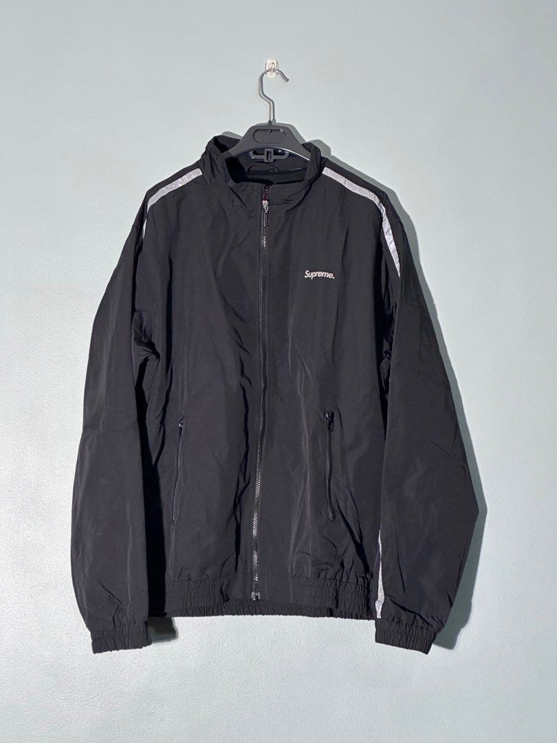 Supreme 3M Reflective Stripe Track Jacket Men s Fashion Coats