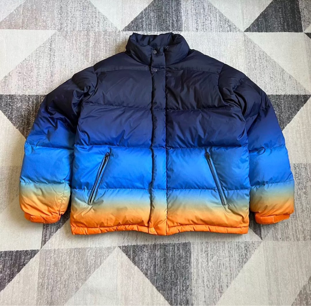 Supreme gradient puffy jacket navy 2025