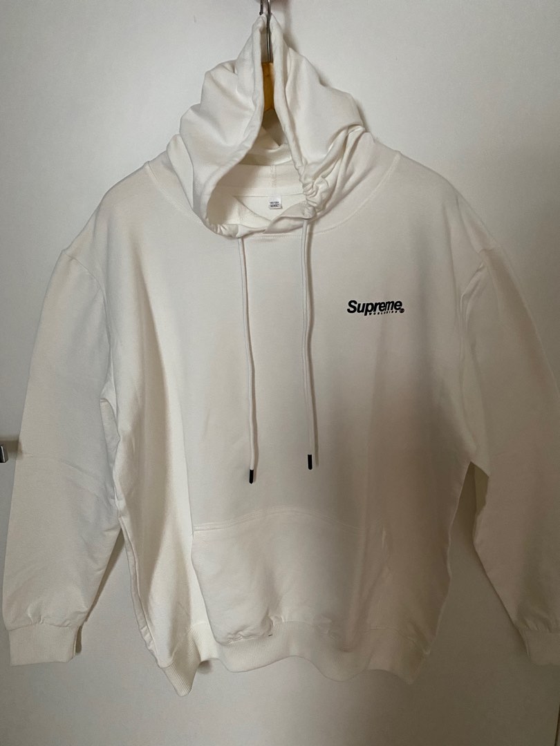 White supreme new arrivals hoodie