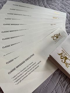 The Spa Gift Certificates