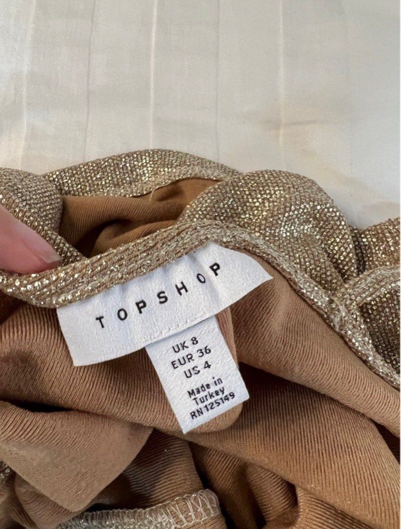 Topshop gold sequin dress on sale