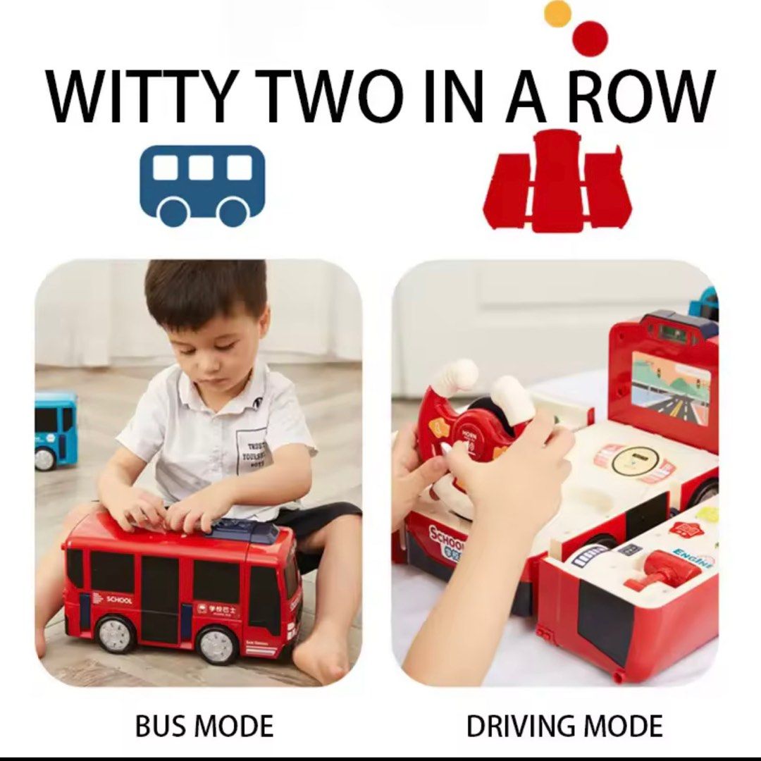 Toy Bus (with driving mode), Hobbies & Toys, Toys & Games on Carousell