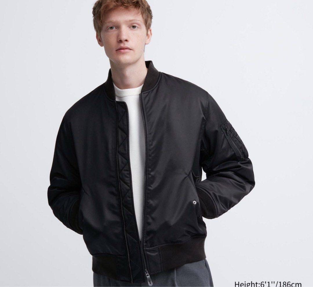 Mens black bomber best sale jackets