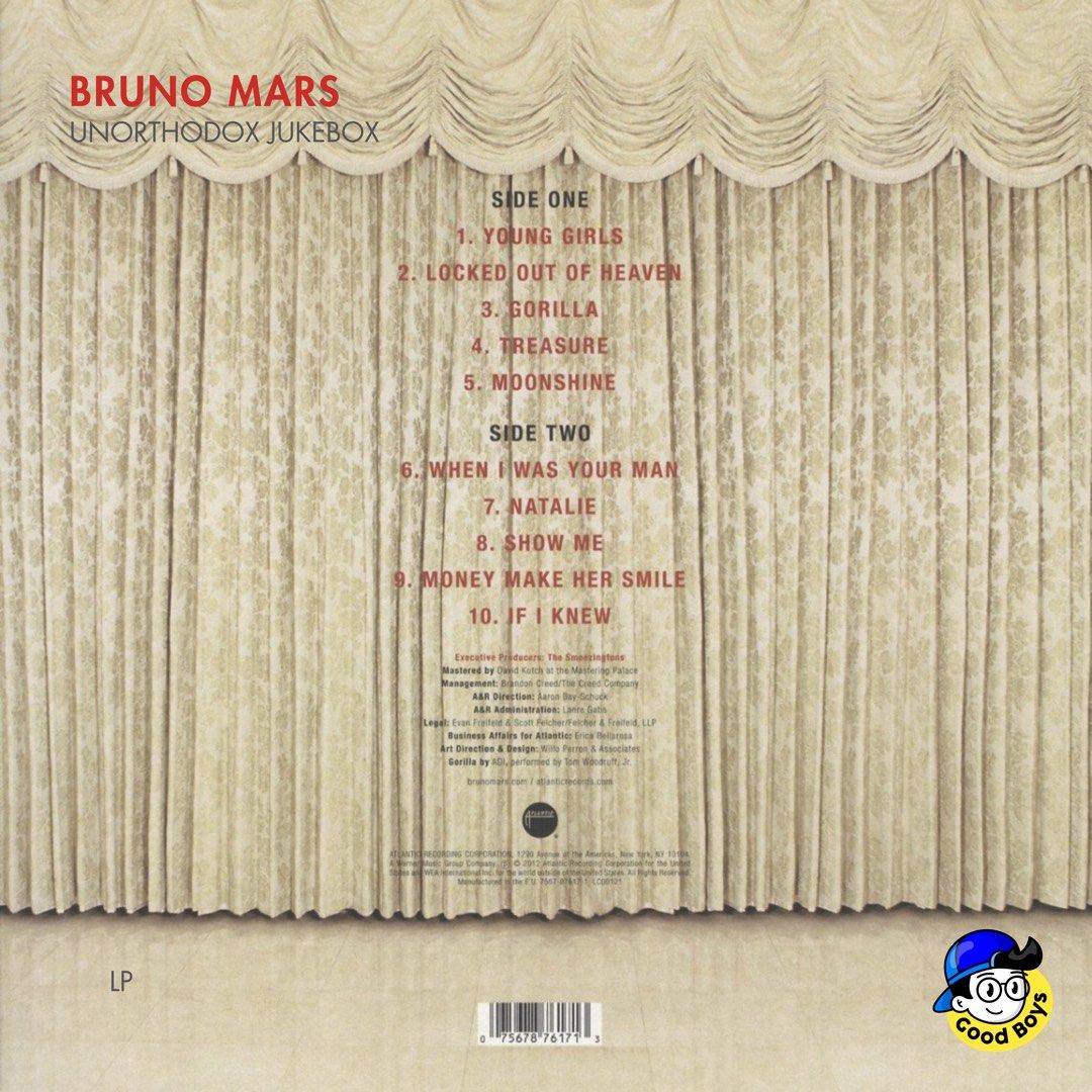 Unorthodox Jukebox - Bruno Mars Vinyl Sealed (Category: Vinyls) located in Manila. Submitted by goodboysrecords (Listing ID 1274567915, Image 2). Description: Same day delivery via Lalamove/Grab Location: Cubao, Quezon City.