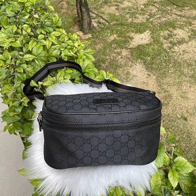 Leather travel bag Gucci Black in Leather - 40112626