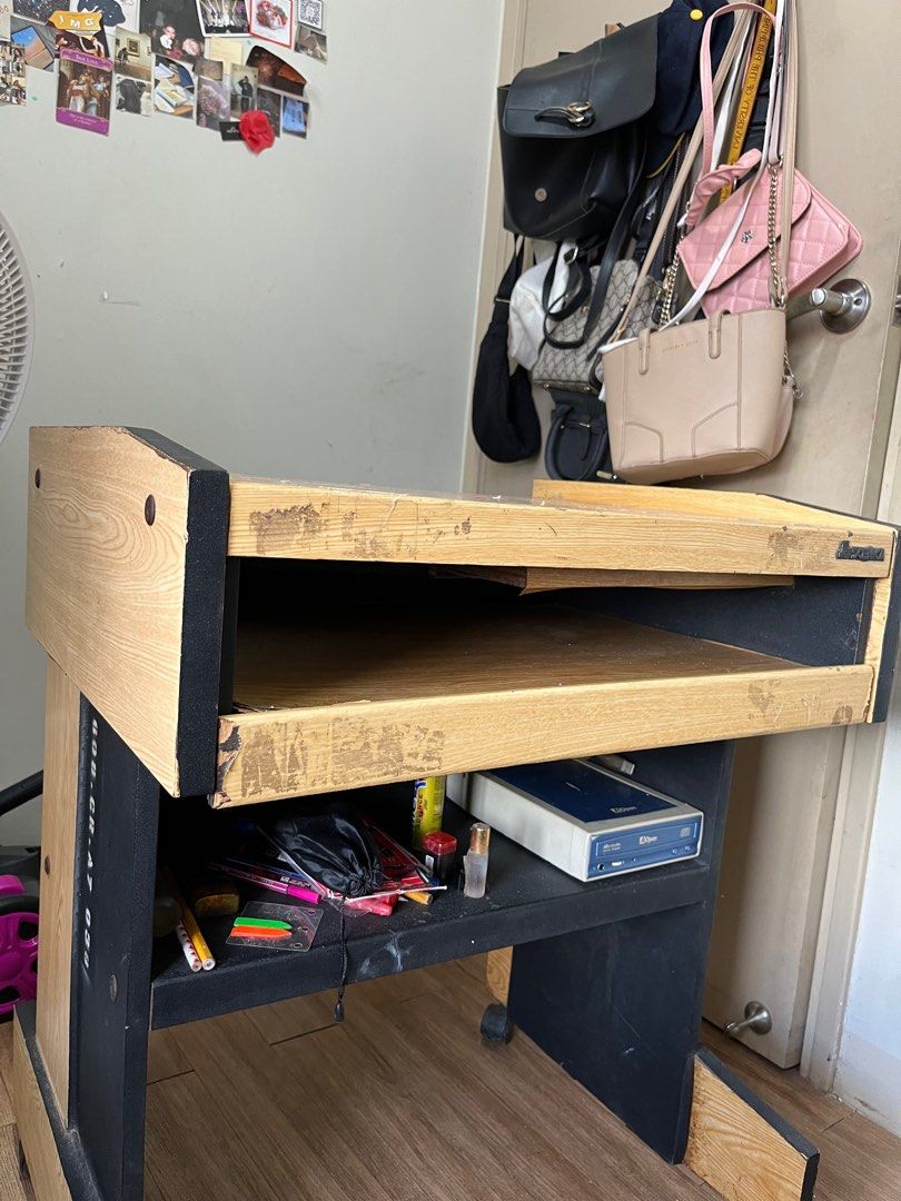 Used Computer Table, Furniture & Home Living, Furniture, Tables & Sets