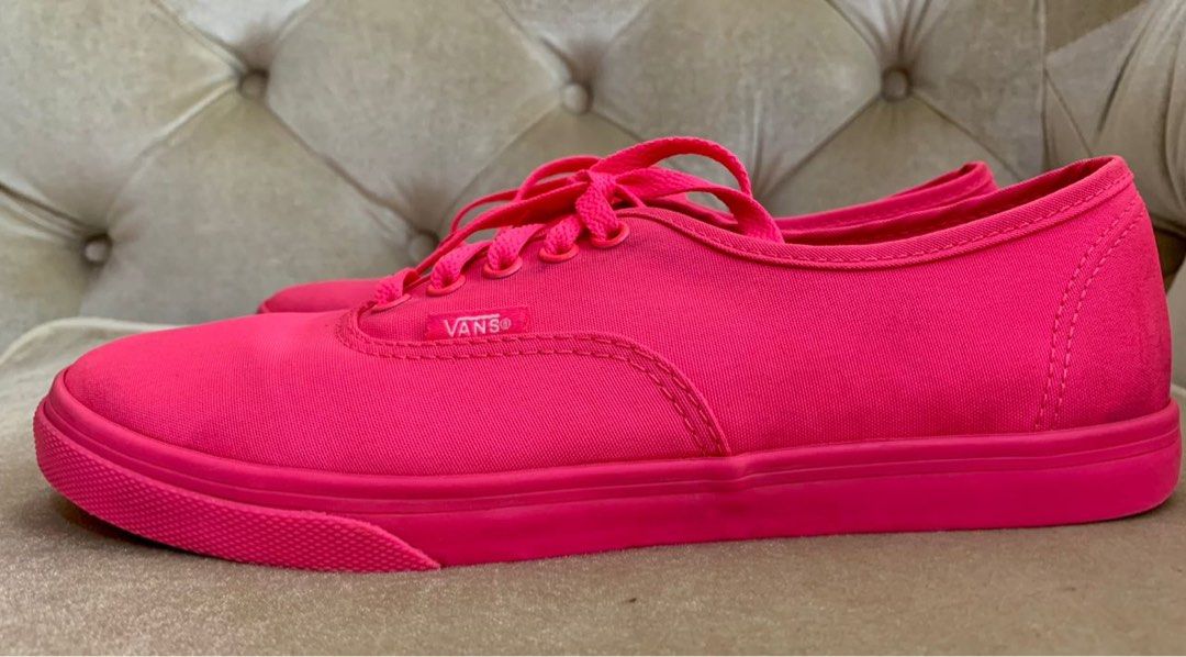 Hot pink vans womens top