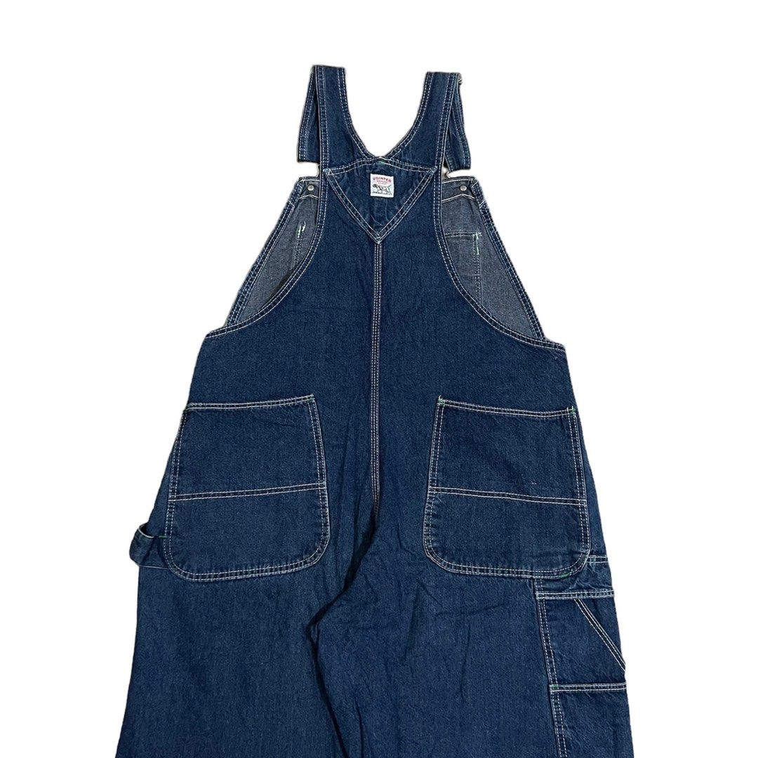 VINTAGE 80's POINTER BRAND WORKWEAR DENIM OVERALL, Men's Fashion, Bottoms,  Jeans on Carousell