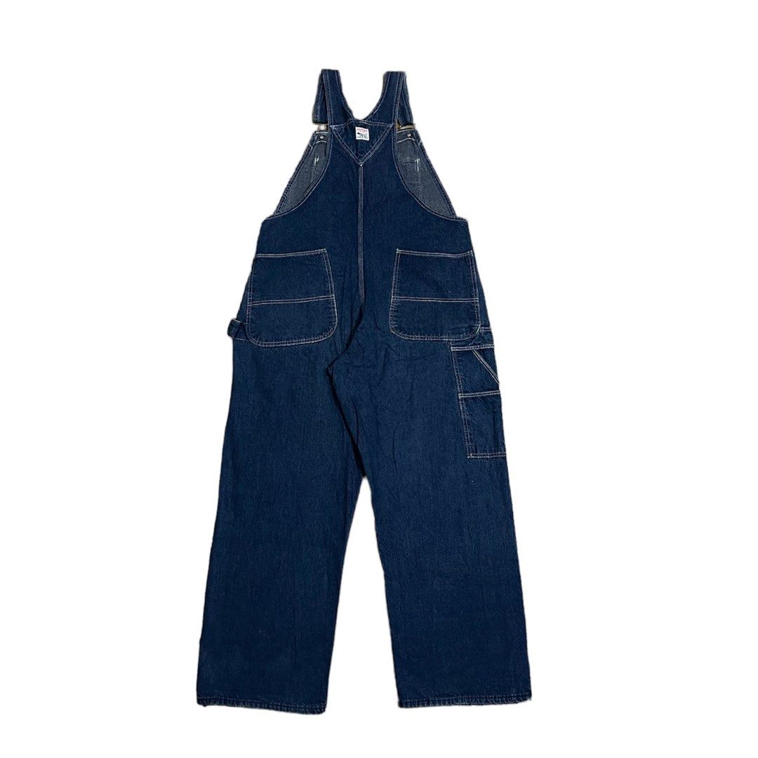 VINTAGE 80's POINTER BRAND WORKWEAR DENIM OVERALL, Men's Fashion, Bottoms,  Jeans on Carousell