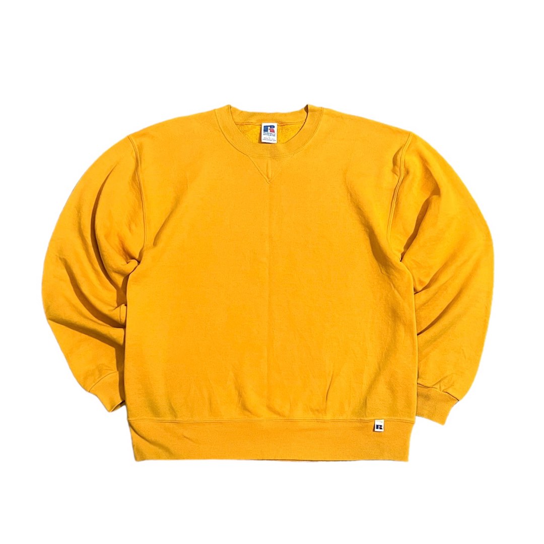 Russell athletic yellow outlet sweatshirt