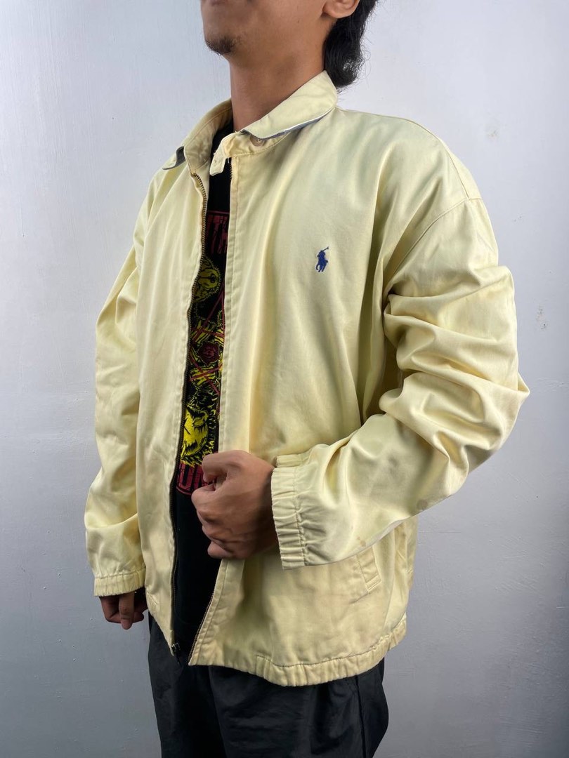 Yellow clearance harrington jacket