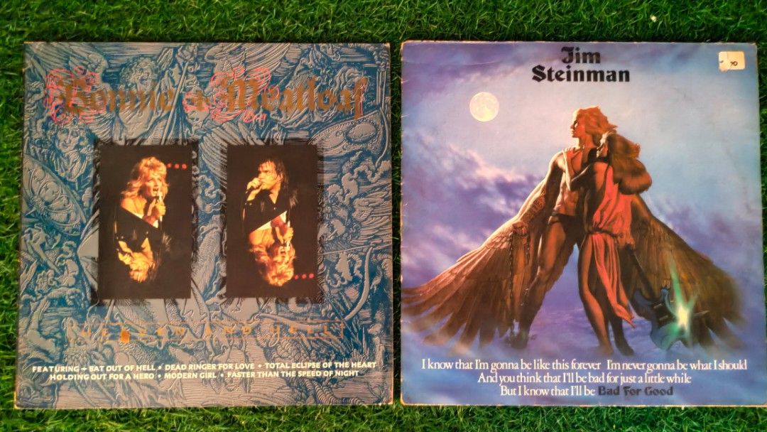 VINYL RECORDS BONNIE TYLER & MEATLOAF / JIM STEINMAN, Hobbies & Toys