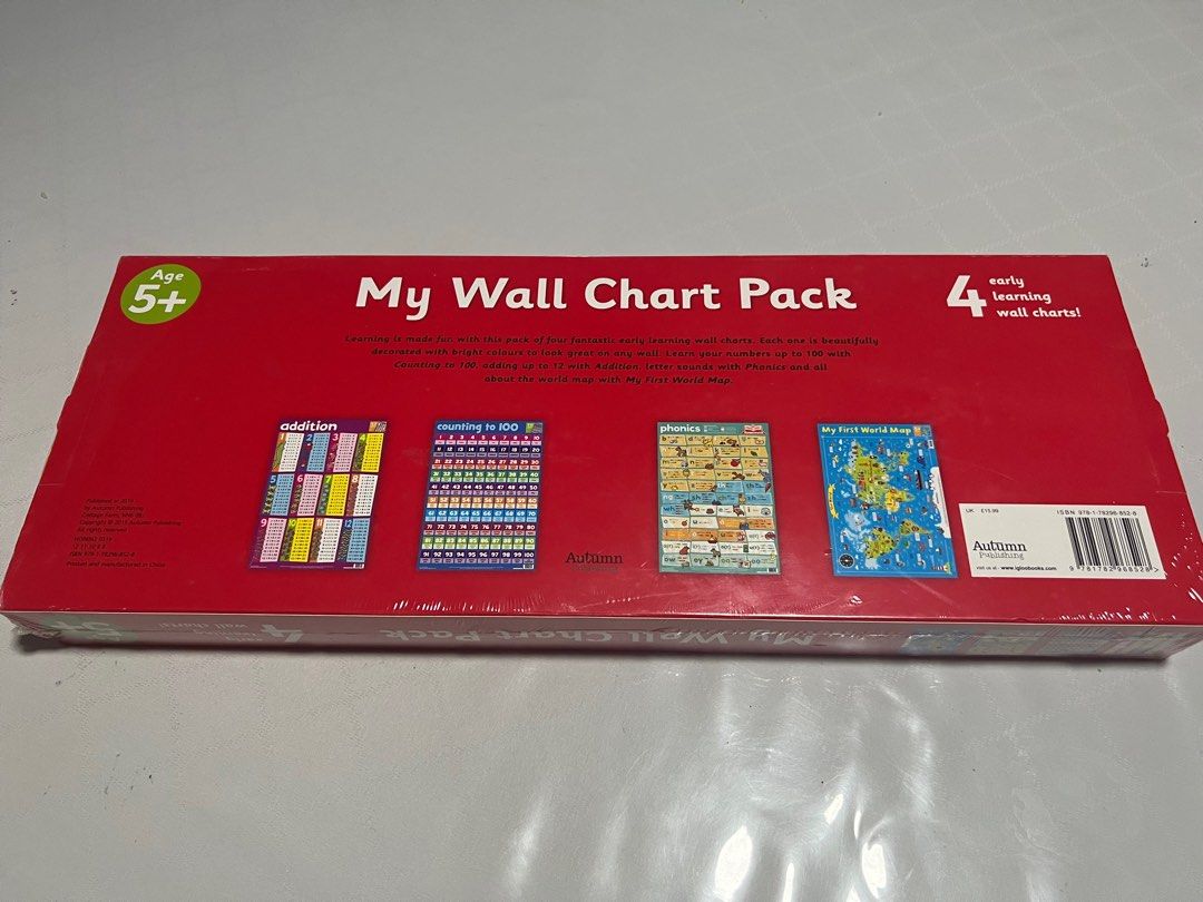 Wall chart set for 5yrs old, Hobbies & Toys, Books & Magazines ...