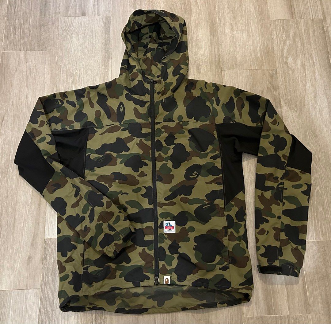 XXL 罕有A Bathing Ape 1st Camo Mountain Parka 迷彩風褸, 男裝, 外套