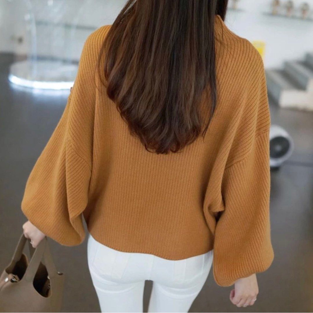 Gold discount turtleneck sweater
