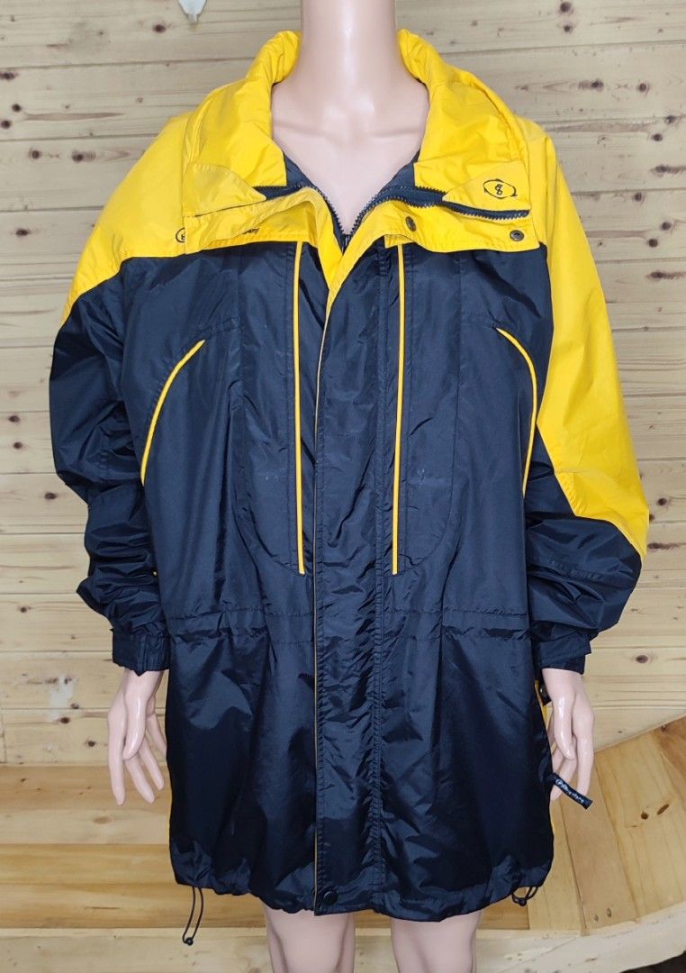 Yellow And Black Color Blue Place Sportswear Company Windbreaker Zipper Front Jacket Fits XXL Men s Fashion Coats Jackets and Outerwear on Carousell