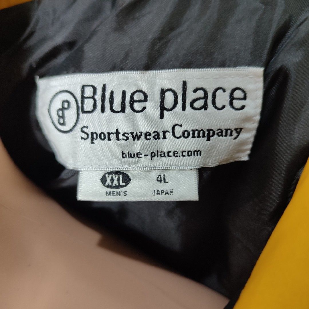 Yellow And Black Color Blue Place Sportswear Company Windbreaker Zipper Front Jacket Fits XXL Men s Fashion Coats Jackets and Outerwear on Carousell