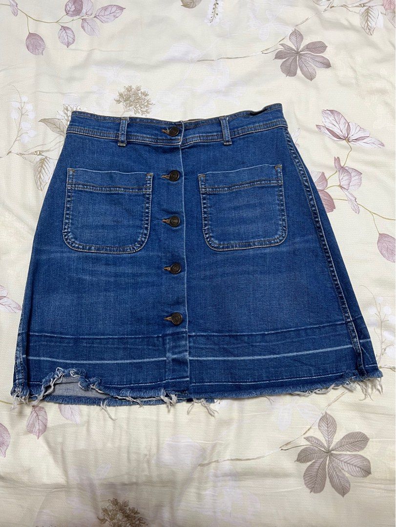 Button down skater online skirt