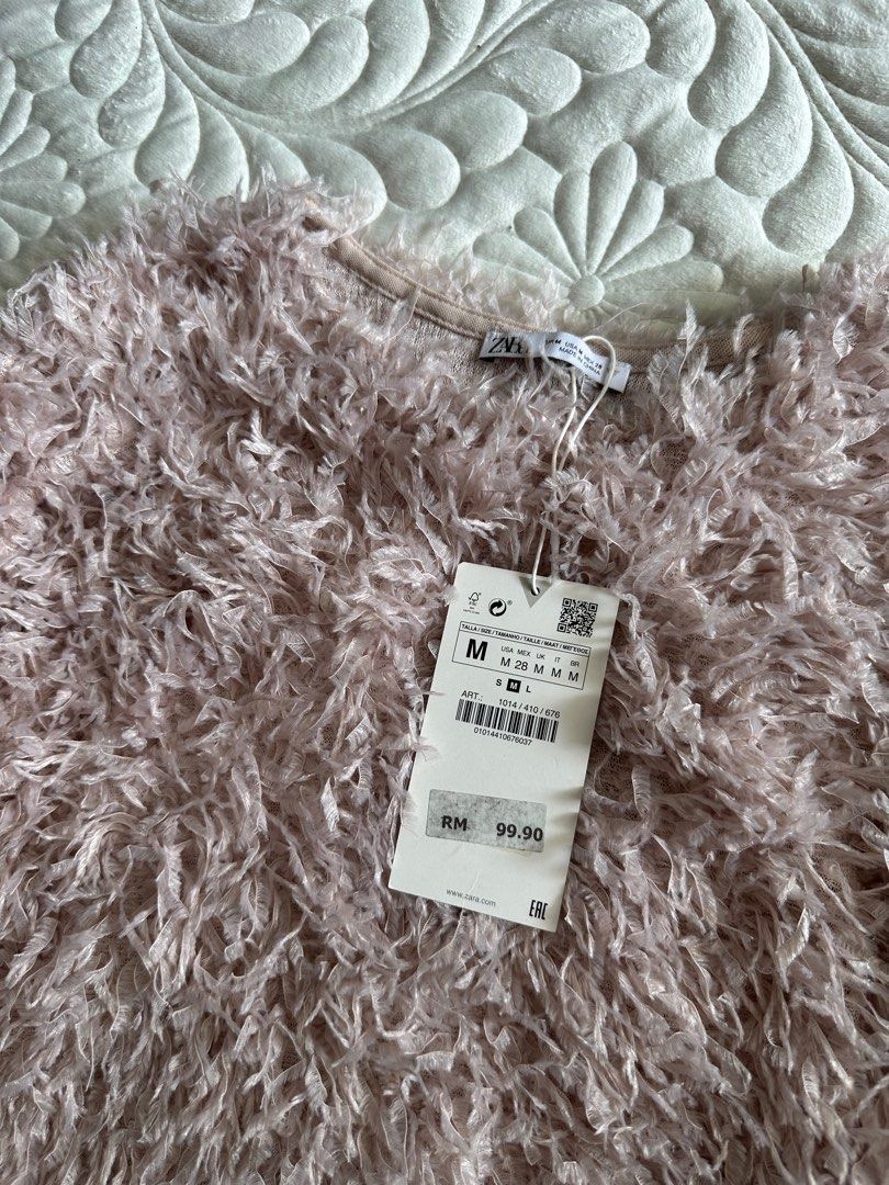 Feather hotsell sweater zara