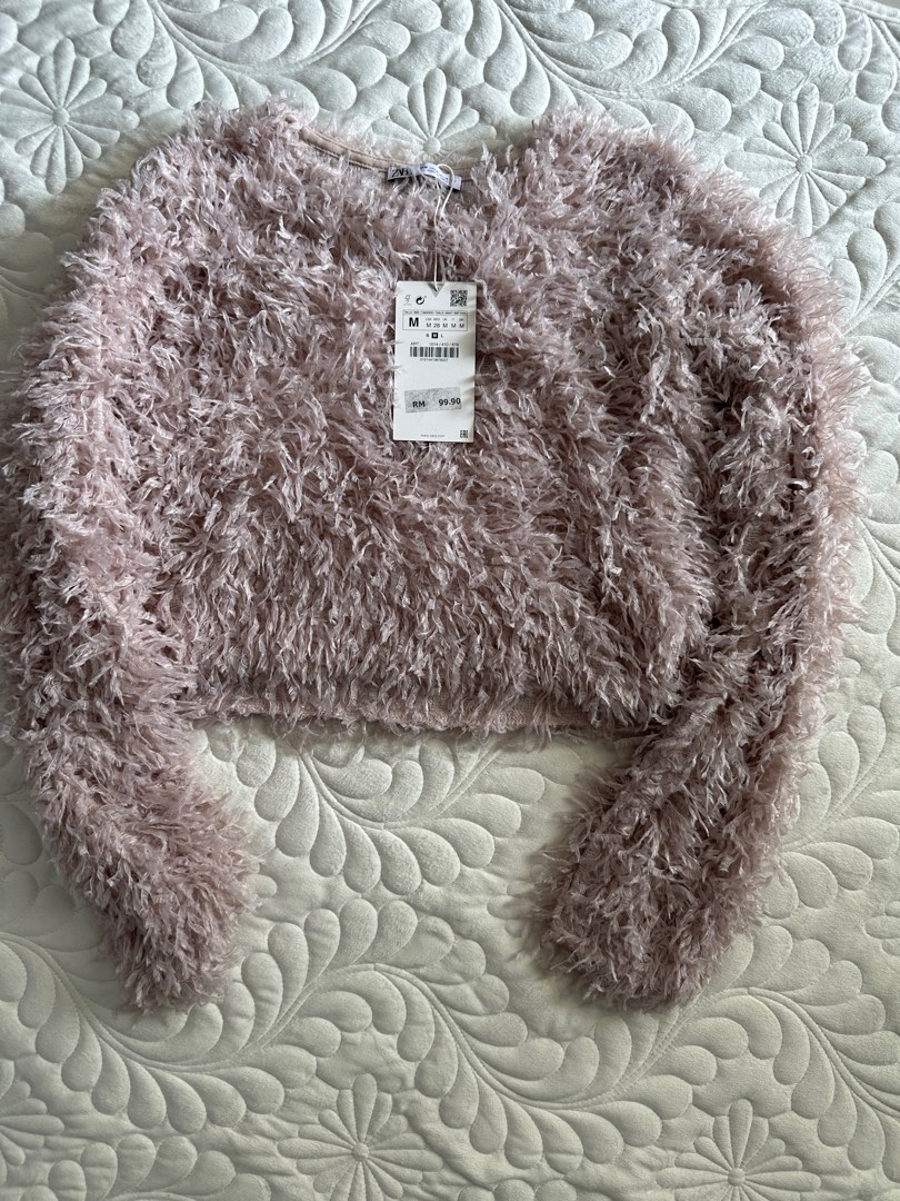 Feather sweater zara outlet