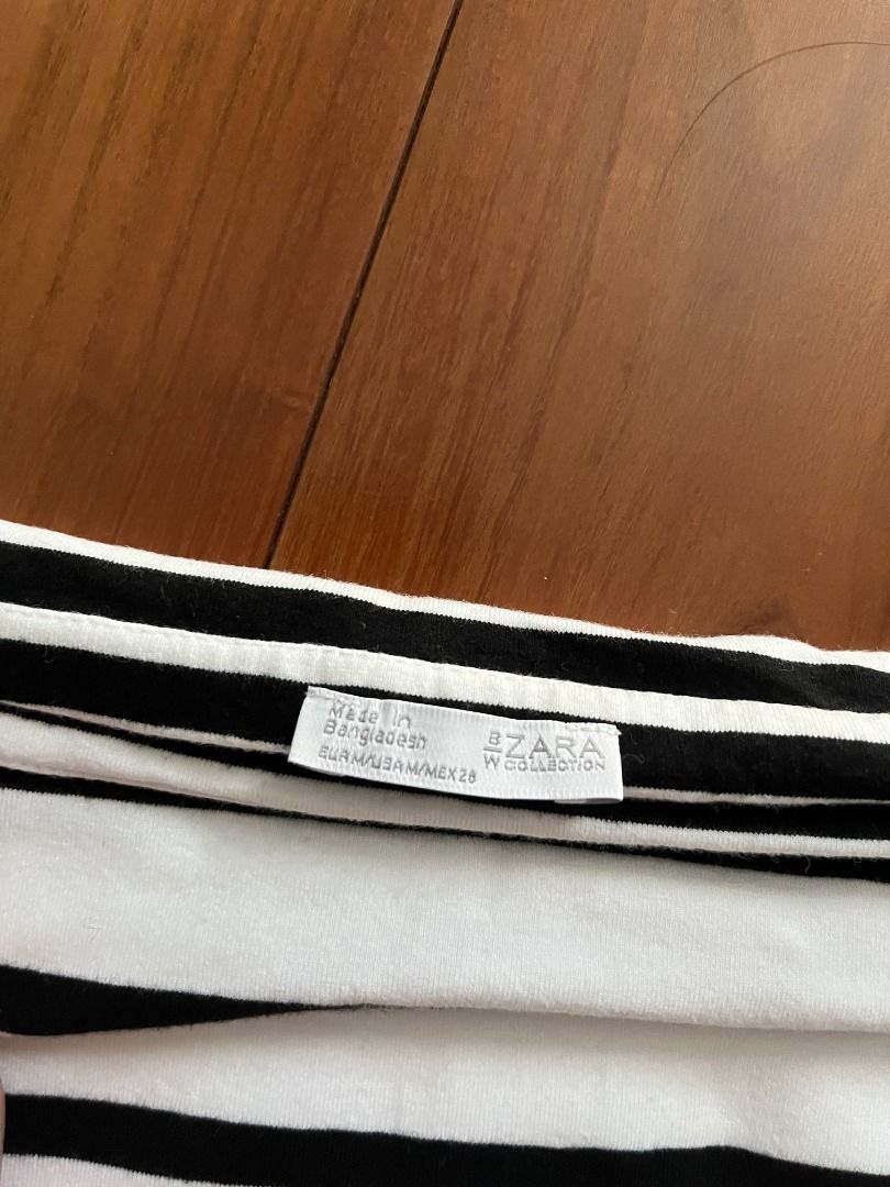 Zara off the shoulder striped top (Category: Longsleeves) located in Taguig. Submitted by jia.l (Listing ID 1274466284, Image 2). Description: .