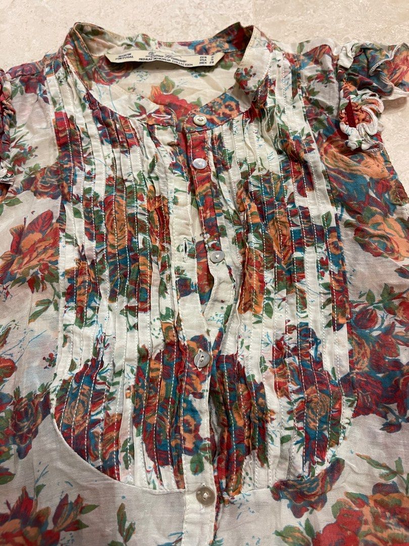 Blouse rose zara deals