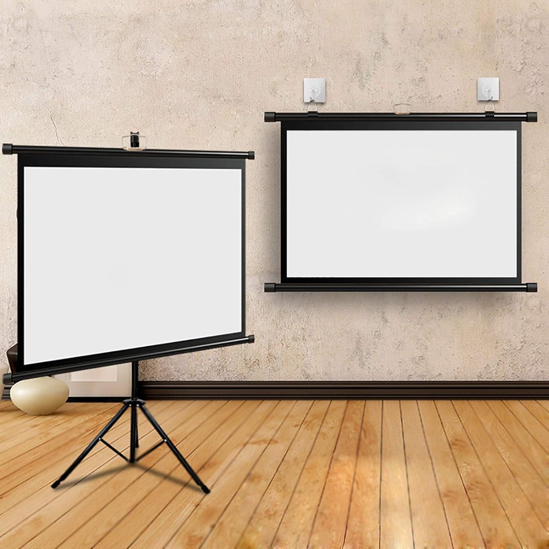 100Inch 169 Projector Screen Stand + Wall Mountable Screen For