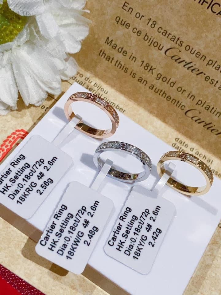 18k gold diamond cartier ring Luxury Accessories on Carousell