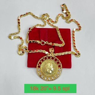 18K Gold Necklace 20" 9.5g