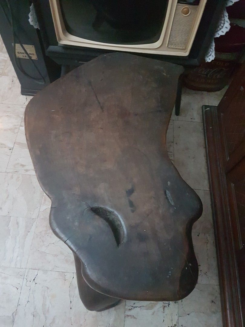 33 inch Wood Art Molave Table /Accent, Furniture & Home Living