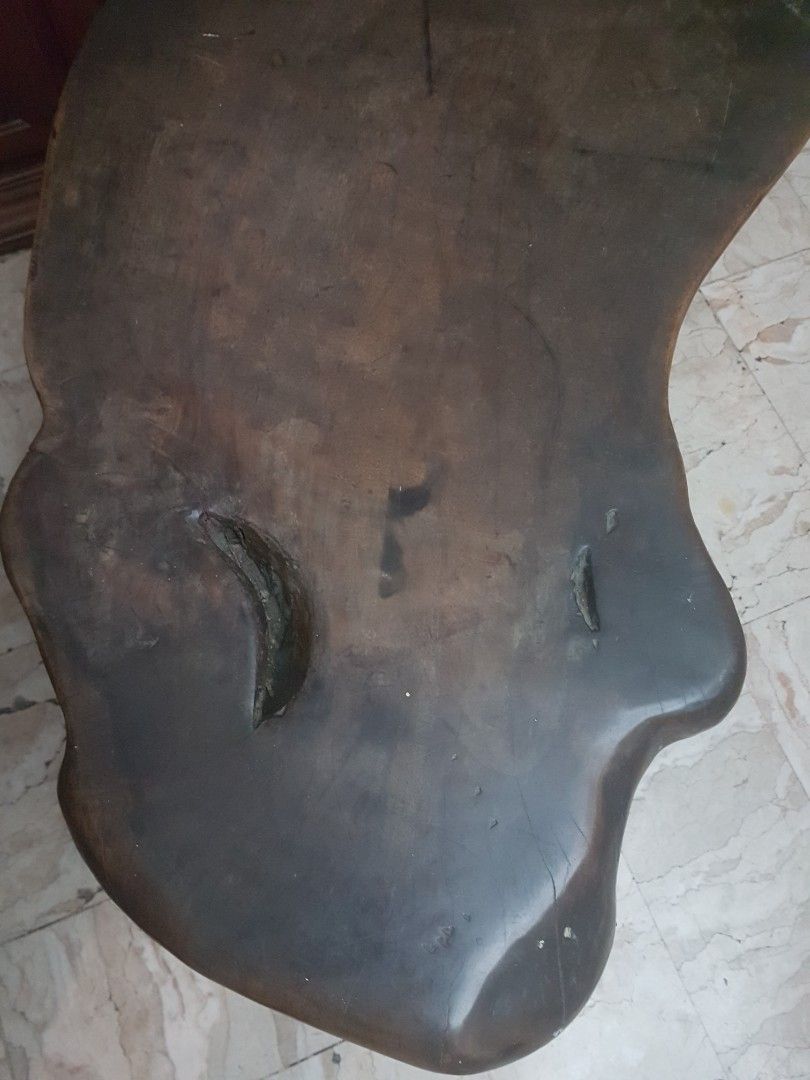 33 inch Wood Art Molave Table /Accent, Furniture & Home Living