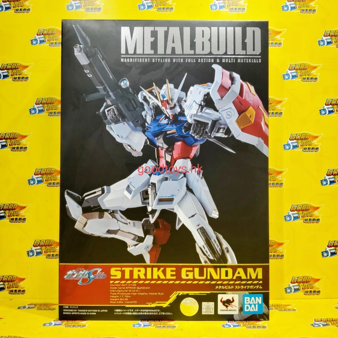 全新未開封 BANDAI 魂商店限定 METALBUILD GAT-X105 STRIKE GUNDAM 突擊高達, 興趣及遊戲, 玩具 ...