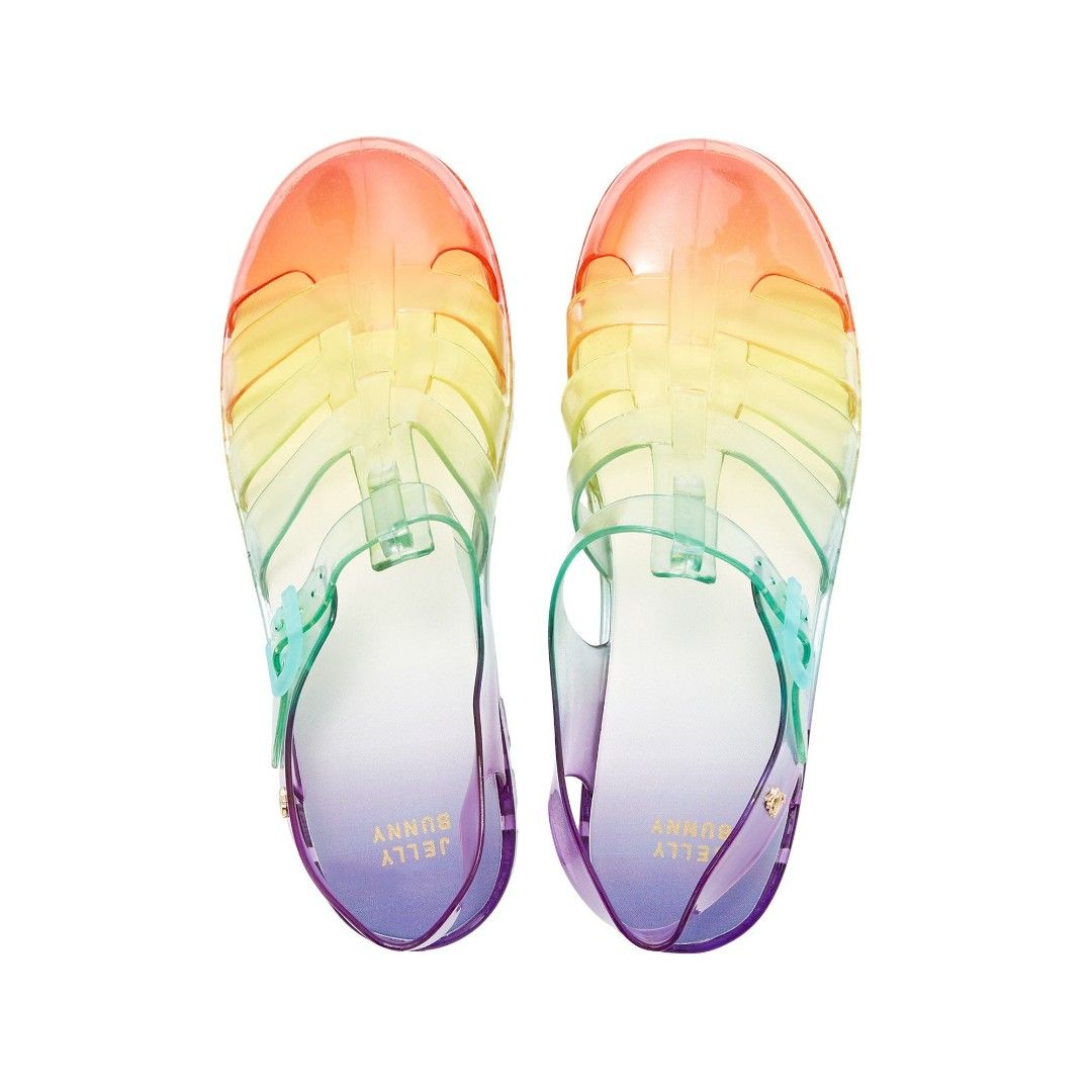 Rainbow discount jelly sandals