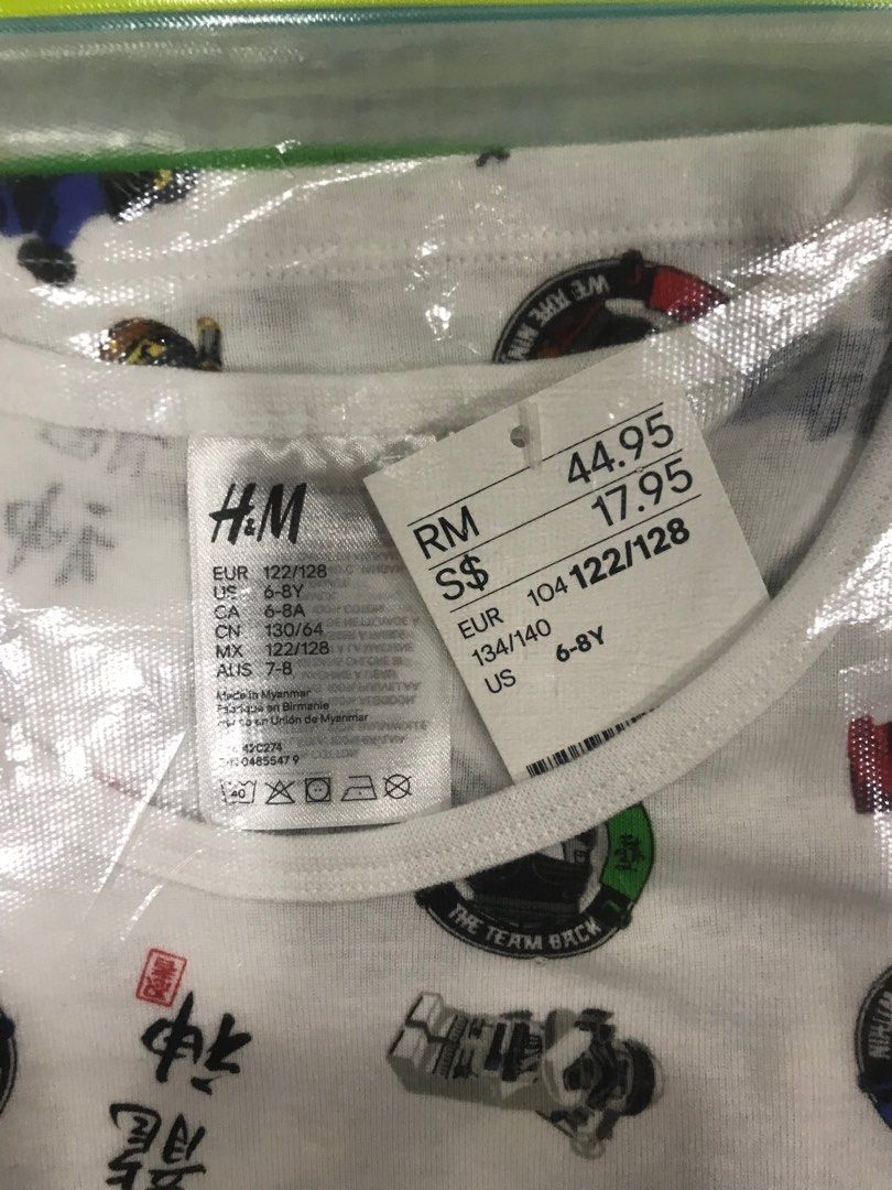 H and m kids sizes top