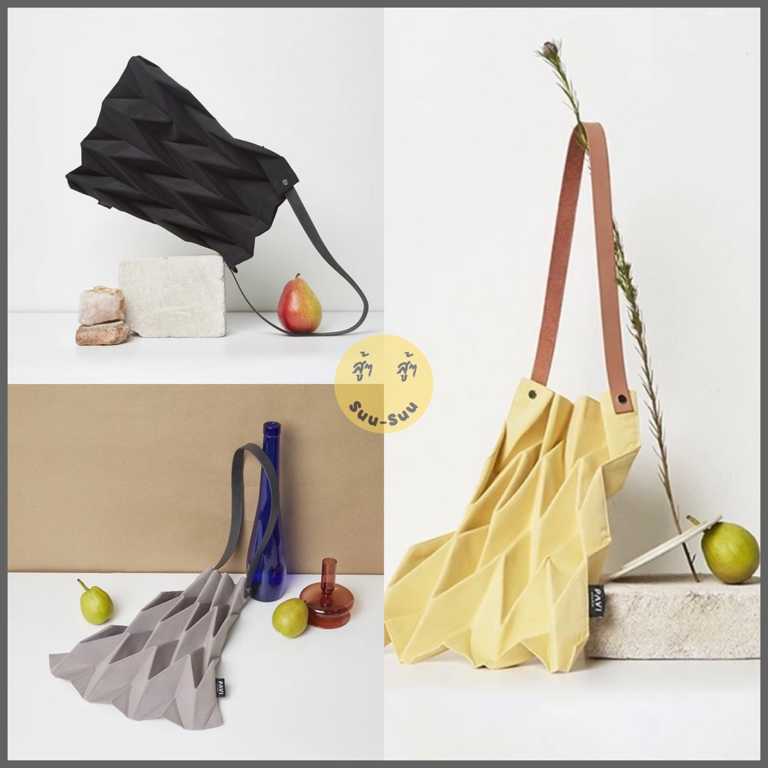 泰國品牌 PAVI STUDIO 簡約設計摺疊袋, 名牌, 手袋及銀包 - Carousell